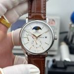 IWC Portofino IW510103 316L Steel Mechanical Movement Brown Italian Calfskin Leather Strap Watch